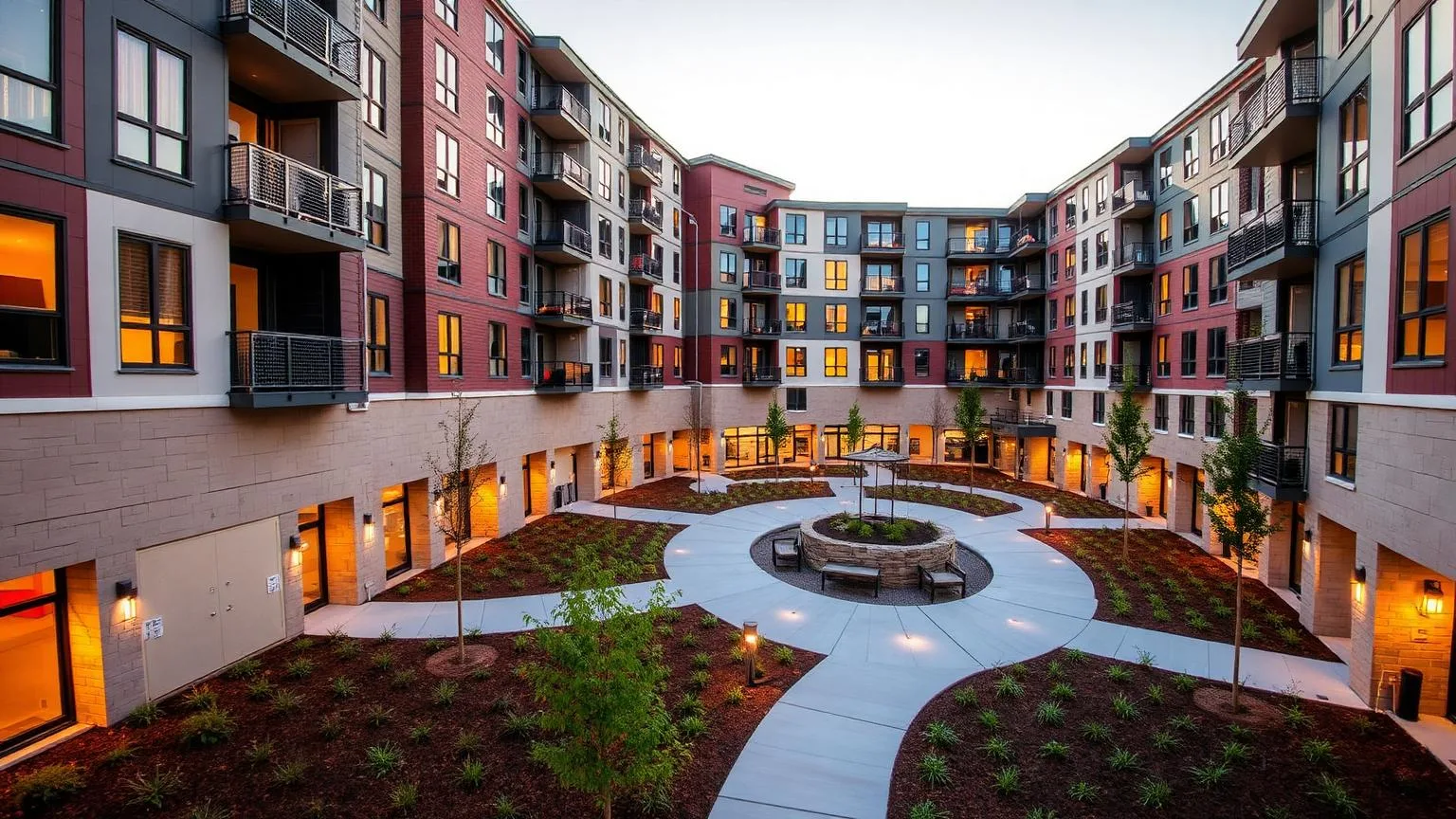 Mid-size apartment complex